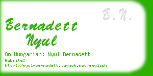 bernadett nyul business card